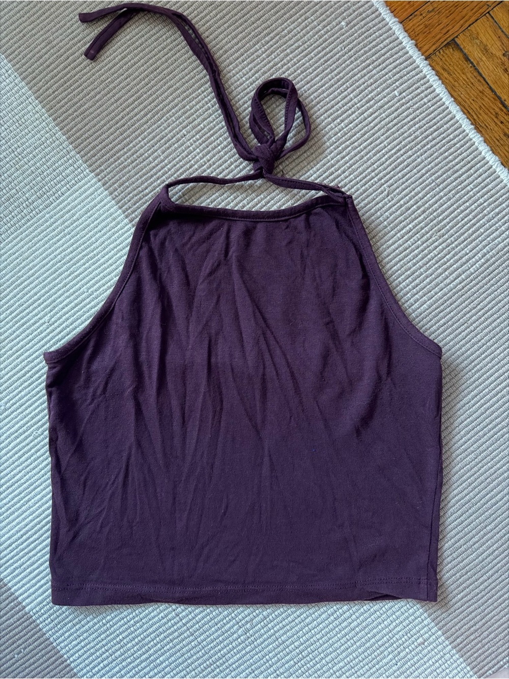 Brandy Melville Plum Halter Crop Top